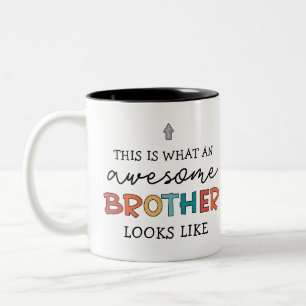 Grappig Geweldige Brother   Cadeau voor beste broe Tweekleurige Koffiemok