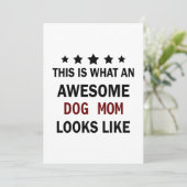 Grappig Geweldige Dog Mam / Hondenliefhebber Trend Feestdagenkaart (Staand voorkant)