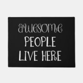 Grappig Geweldige mensen hier Deurmat (Voorkant)