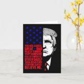 Grappig geweldige papa Donald Trump Vaderdag cadea Kaart (Gele Bloem)