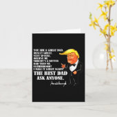 Grappig geweldige vader Donald Trump Vaderdag cade Kaart (Gele Bloem)