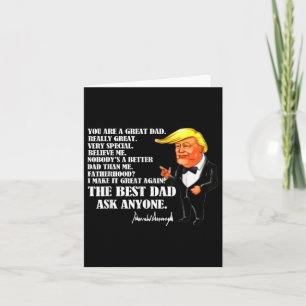 Grappig geweldige vader Donald Trump Vaderdag cade Kaart