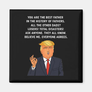 Grappig geweldige vader Donald Trump Vaderdag cade Magneet