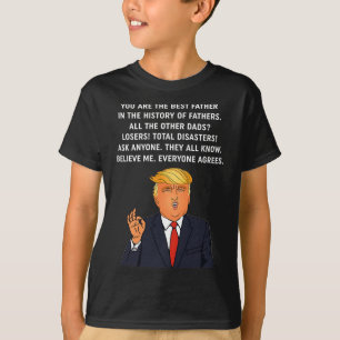 Grappig geweldige vader Donald Trump Vaderdag cade T-shirt