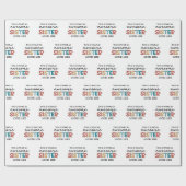 Grappig Geweldige Zusje | Cadeaus voor Beste Zuste Cadeaupapier (Vlak)