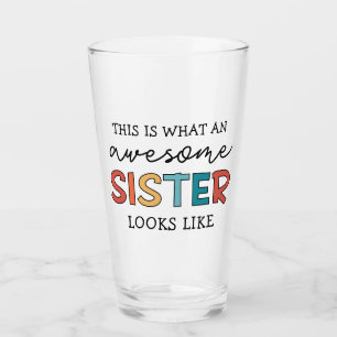 Grappig Geweldige Zusje Cadeaus voor Beste Zuste Glas