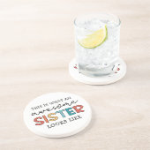 Grappig Geweldige Zusje | Cadeaus voor Beste Zuste Zandsteen Onderzetter (Zijkant)