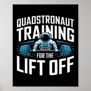 Grappig Gewichtheffen Bodybuilding Gym Fitness Ast Poster