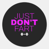 Grappig Gewichtheffen Bodybuilding Power Lifting S Ronde Sticker (Voorkant)