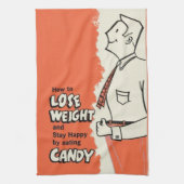 Grappig Gewichtsverlies Ad EAT SNOEP Theedoek (Verticaal)