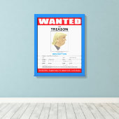 Grappig gewild Trump voor Treinse reden Canvas Afdruk (Insitu (Houten vloer))