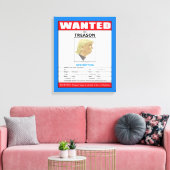 Grappig gewild Trump voor Treinse reden Canvas Afdruk (Insitu (Woonkamer))