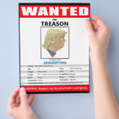 Grappig gewild Trump voor Treinse reden Flyer (Hand)