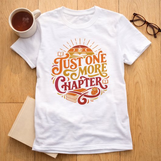 Grappig, gewoon één hoofdstuk lezen boek t-shirt