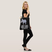 grappig Gewoon een Jongen Die van Ezel Liefheeft Tote Bag (Op model)