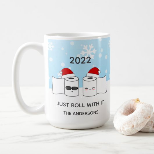 Grappig Gewoon Ermee Rollen Toiletpapier Koffiemok (Met donut)