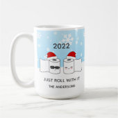Grappig Gewoon Ermee Rollen Toiletpapier Koffiemok (Links)