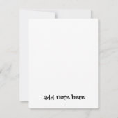 Grappig gewoon langs komen om dank je te zeggen, C RSVP Kaartje (Achterkant)