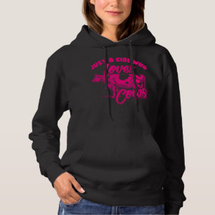 Grappig Gewoon Meisje Die Van Koe Gift Vrouwen Kin Hoodie