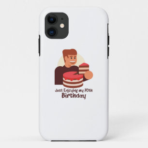 grappig gewoon van mijn 70e verjaardag gezegden Case-Mate iPhone case