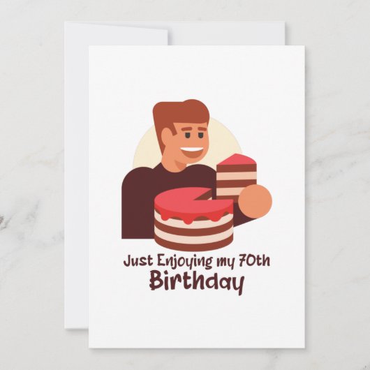 grappig gewoon van mijn 70e verjaardag gezegden save the date (Voorkant)