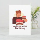 grappig gewoon van mijn 70e verjaardag gezegden save the date (Staand voorkant)