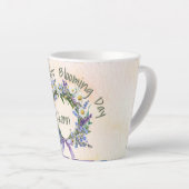 Grappig gewoon weer een bloeiende dag Wildflower C Latte Mok (Rechterhoek)