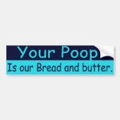 Grappig gezegde 2 van de exploitant bumpersticker (Voorkant)