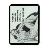 Grappig gezegde als in mijn pyjama zitten fout is magneet (Verticaal)