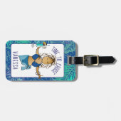 Grappig Gezegde Cartoon Tropische Cruise voor haar Bagagelabel (Voorkant horizontaal)