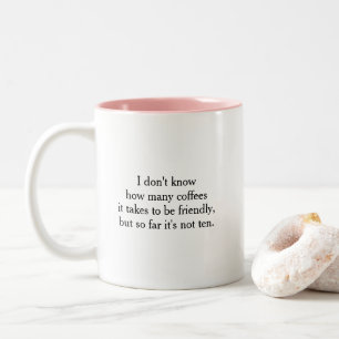 Grappig Gezegde Coffee Lover Quote Tweekleurige Koffiemok