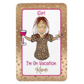 Grappig Gezegde Cruise Ship Door Vakantie voor haa Magneet (Verticaal)