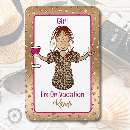 Grappig Gezegde Cruise Ship Door Vakantie voor haa Magneet