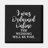 Grappig Gezegde dat ik online werd gewijd de bruil Magneet (Voorkant)