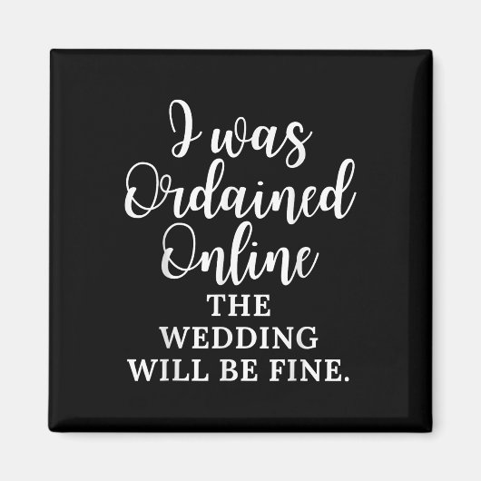 Grappig Gezegde dat ik online werd gewijd de bruil Magneet (Voorkant)