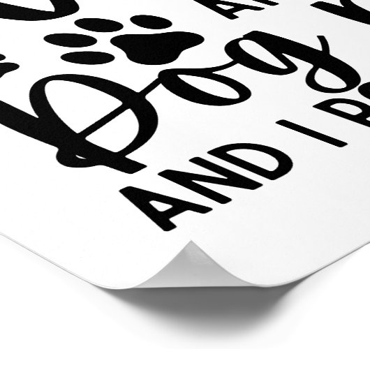 Grappig Gezegde dat ik twee titels heb, tante en h Poster (Hoek)