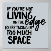 Grappig gezegde dat op de rand van de woordspelkun poster (Voorkant)