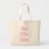 Grappig Gezegde door vrouw die vesting uitspreekt Grote Tote Bag (Voorkant)