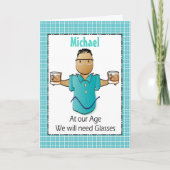 Grappig Gezegde Etnische Man Cartoon Drinken Verja Kaart (Voorkant)