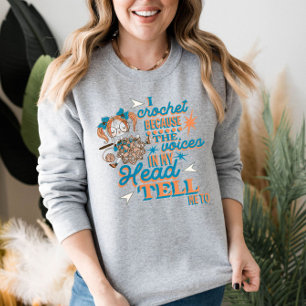 Grappig Gezegde gehaakte lover sweatshirt