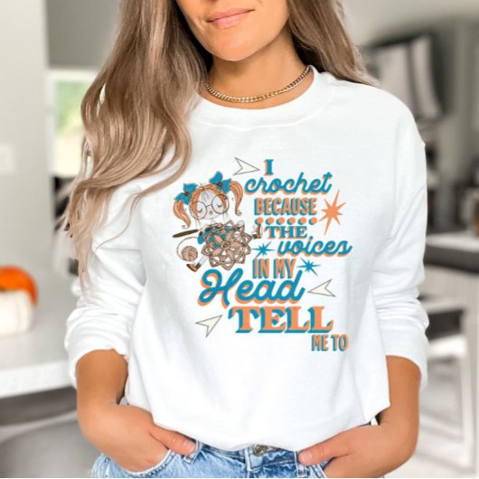 Grappig Gezegde gehaakte lover sweatshirt