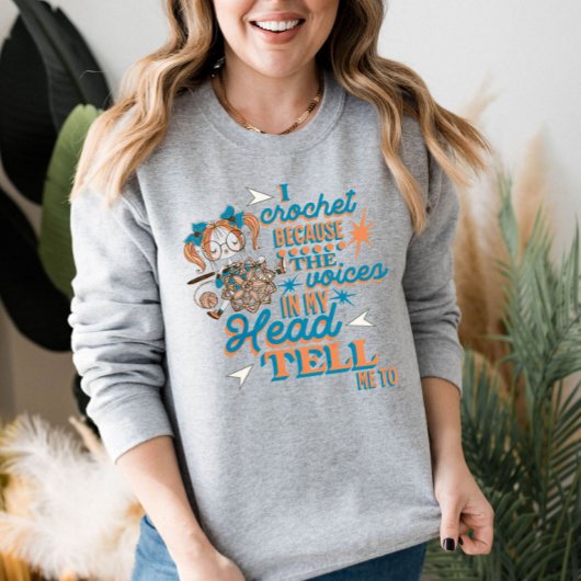 Grappig Gezegde gehaakte lover sweatshirt