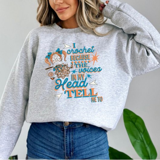 Grappig Gezegde gehaakte lover sweatshirt