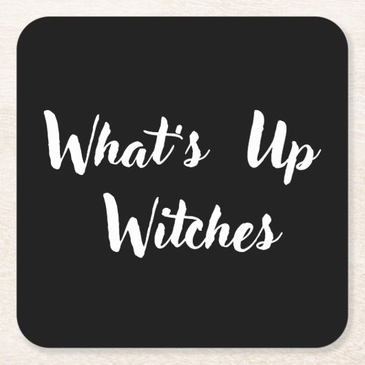 Grappig Gezegde Halloween Kartonnen Onderzetters (Voorkant)