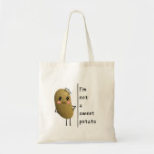 Grappig Gezegde ik ben geen lieve aardappel Tote Bag (Voorkant)