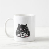 Grappig Gezegde Ik ben hier Ik ben wakker Duw het Koffiemok (Links)