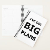Grappig Gezegde, ik heb grote plannen. Planner (Display)