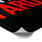 Grappig Gezegde Ik voel me niet te laat Mannen vro Poster (Hoek)