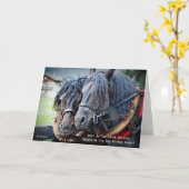 Grappig Gezegde in ruste - Paardenpensioenkaart Kaart (Gele Bloem)