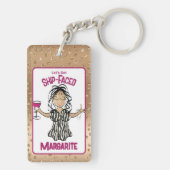 Grappig Gezegde Joke Cruise Beach Tropische vakant Sleutelhanger (achterkant)